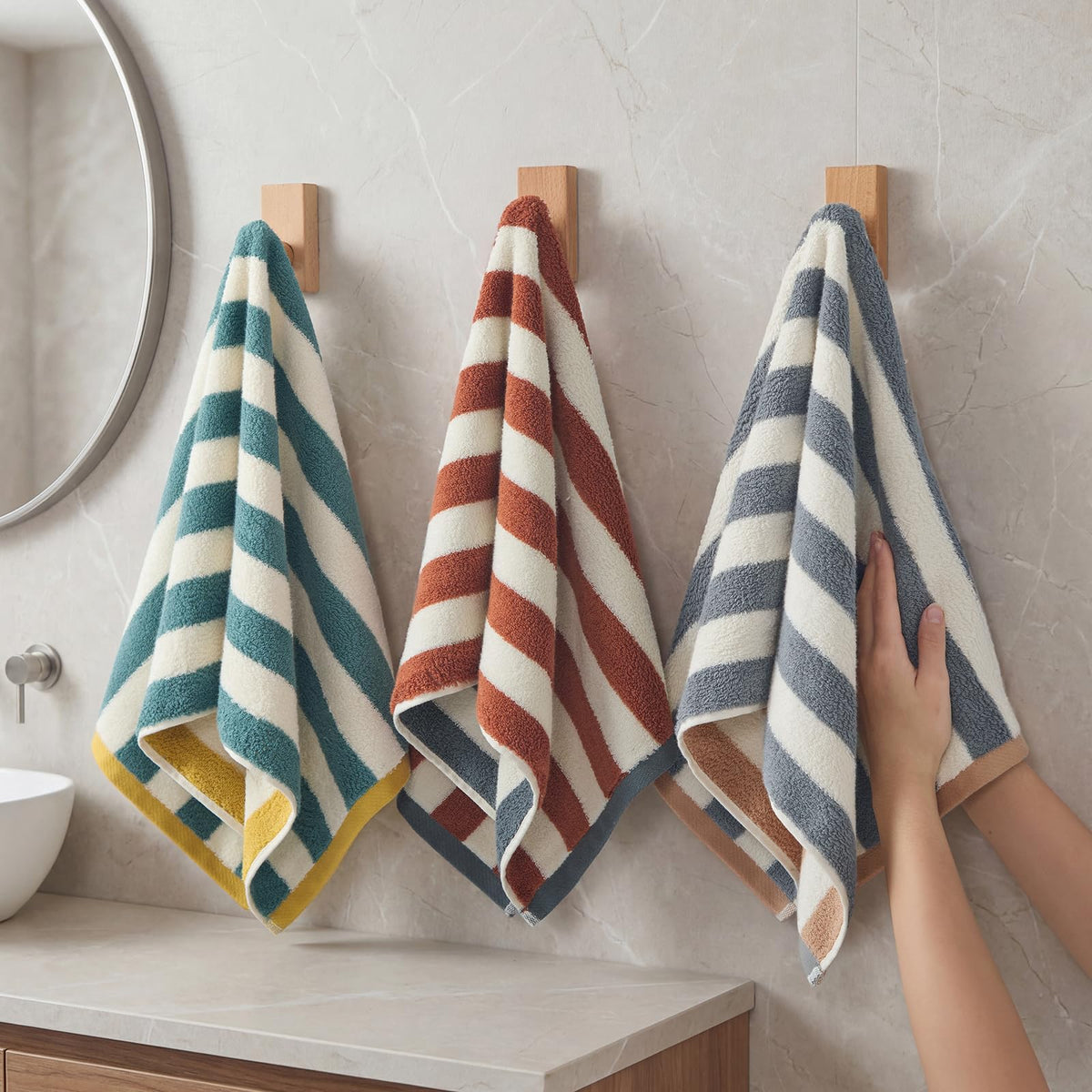 REDKISS three-pack towels ideal for kitchen and guest bath