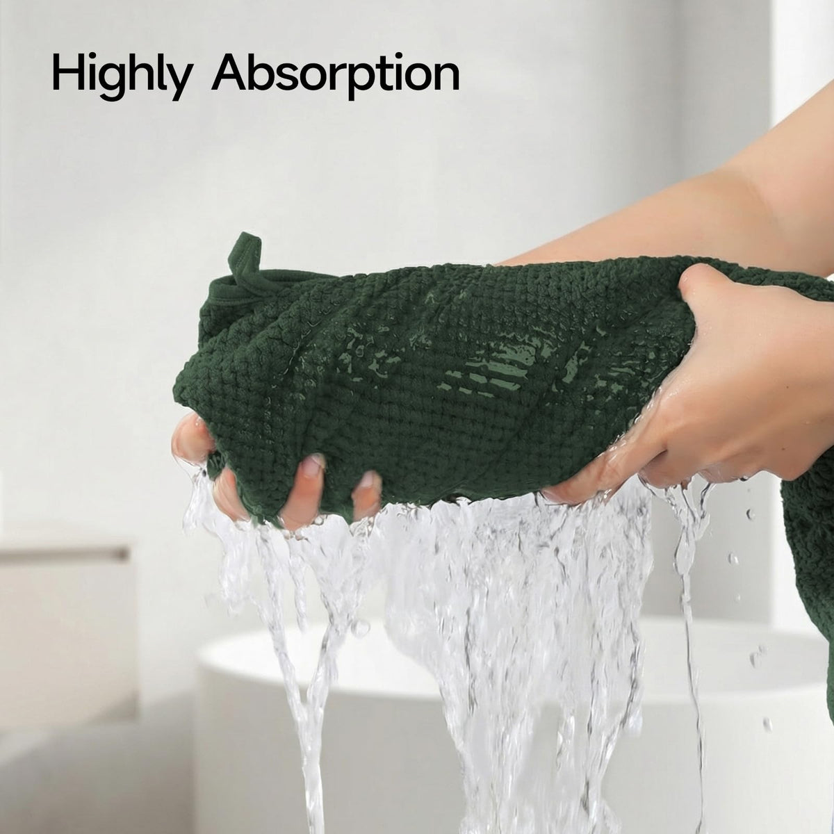 REDKISS travel-friendly towel folds compactly for on-the-go needs.