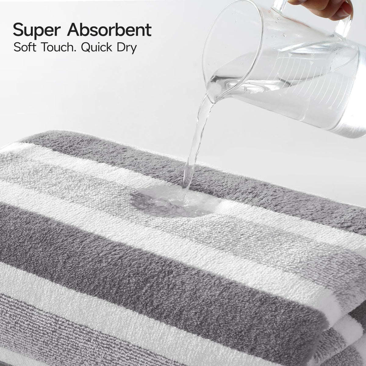 Reinforced hems on RedKiss towels for long-lasting durability.