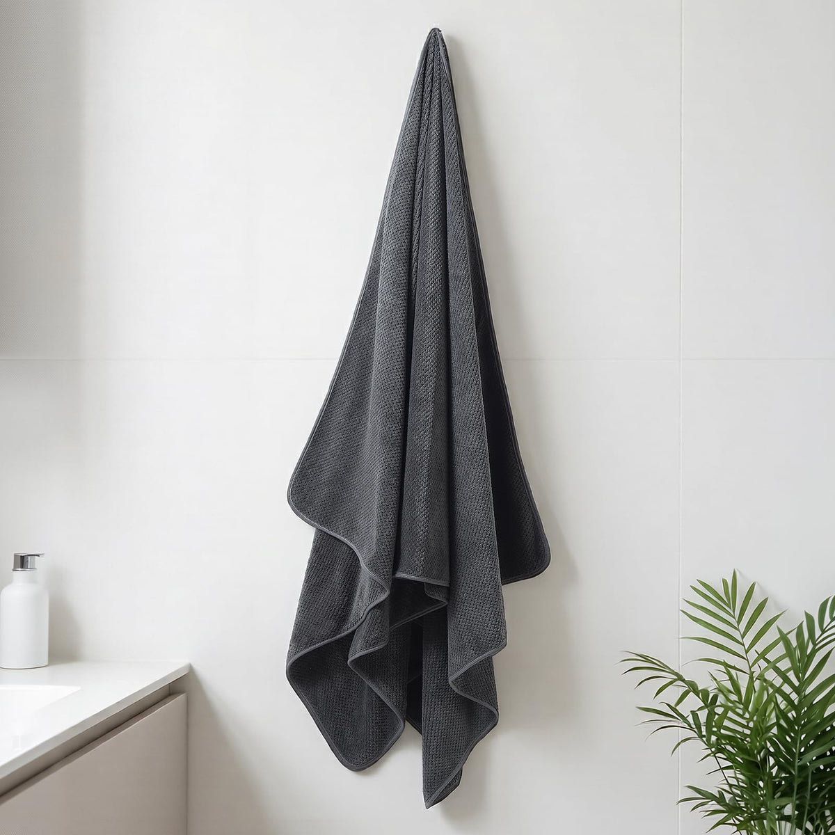 REDKISS wrap-after-bath towel provides oversized comfort.