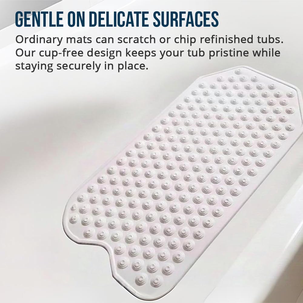Durable rubber mat by Refinished Bath Solutions for everyday bathroom use.