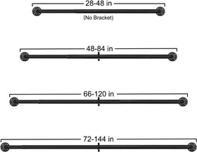 Refrze two-pack curtain rods suit bedrooms and outdoor spaces