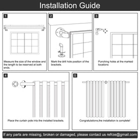 Refrze rod fits kitchen and bedroom window treatments with ease.