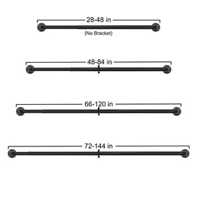 Outdoor patio setups benefit from the sturdy Refrze curtain rod system.
