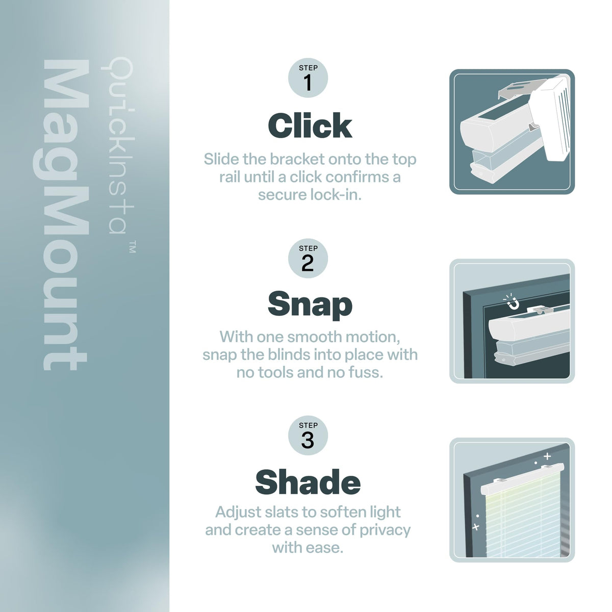 Regal Estate QuickInsta MagMount requires no tools for quick setup on metal doors.