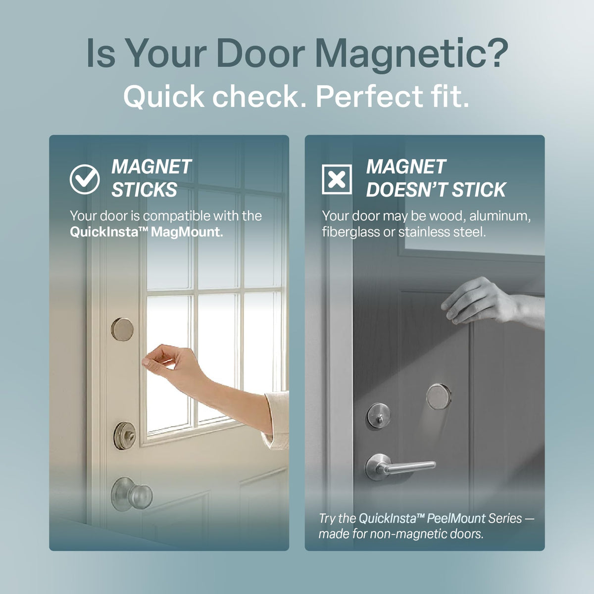 Regal Estate QuickInsta MagMount top rail provides a stable, secure fit.
