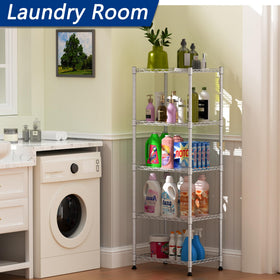 REGILLER 5-Wire shelving—no-tools assembly for fast, DIY-friendly setup.