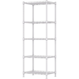 REGILLER 5-Wire Shelving Unit assembly view for quick setup and organized storage