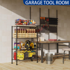 REGILLER heavy-duty steel tube-frame provides strong support for heavy items