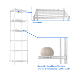 REGILLER 63-inch tall storage unit fits narrow spaces and corners.
