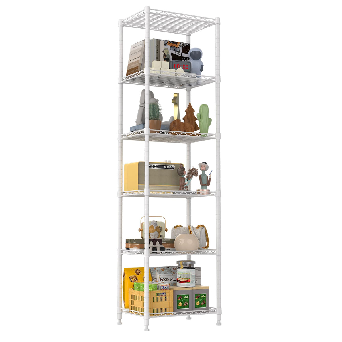 REGILLER white finish complements laundry and pantry decor.