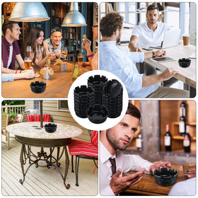 Reginary ashtray black finish complements decor