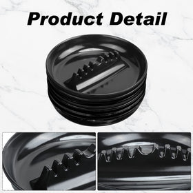 Reginary ashtray with a recessed center for easy cigar-end placement.