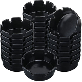 Reginary round 4-inch ashtray in durable outdoor use