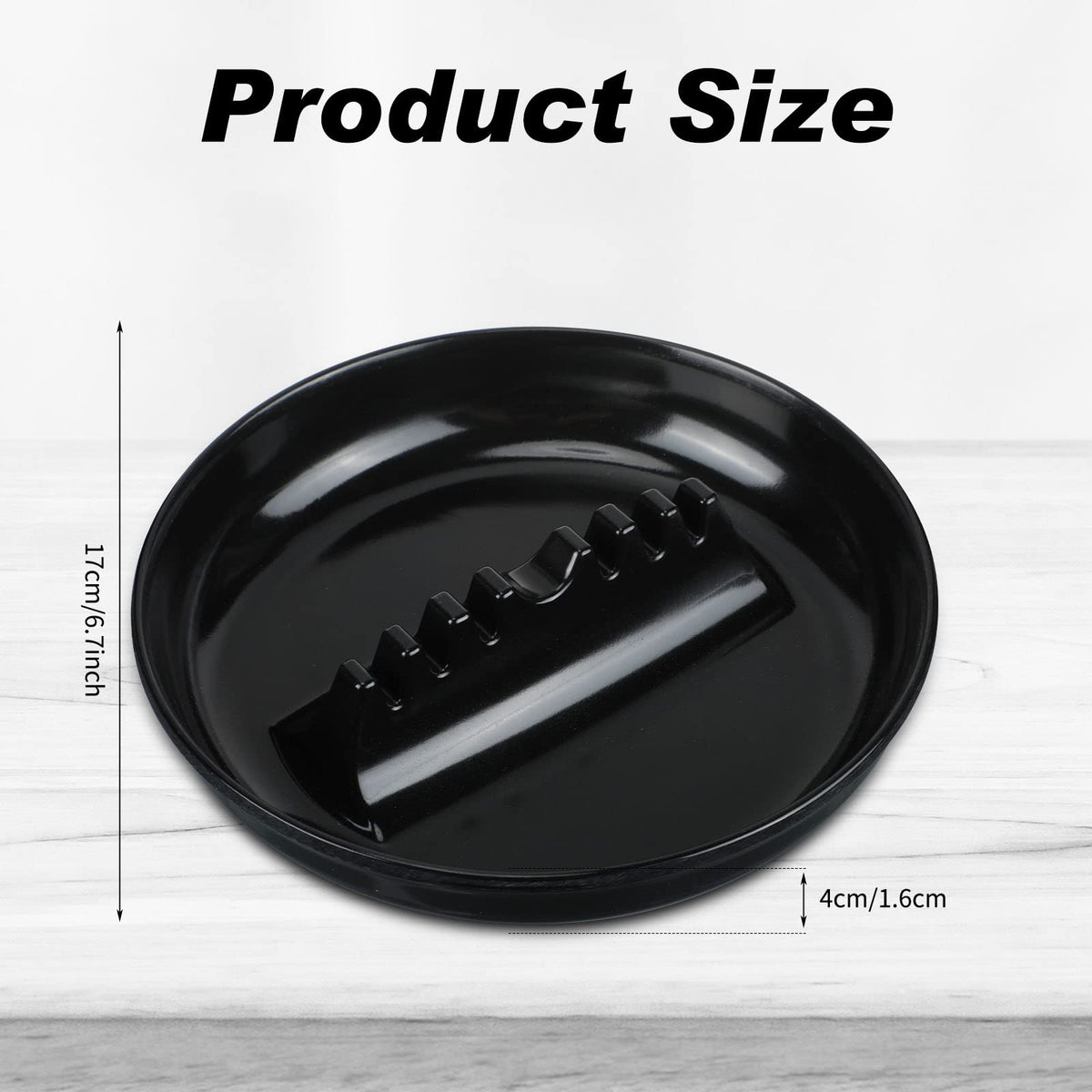 Reginary ashtray with stackable design saves space on tabletops.