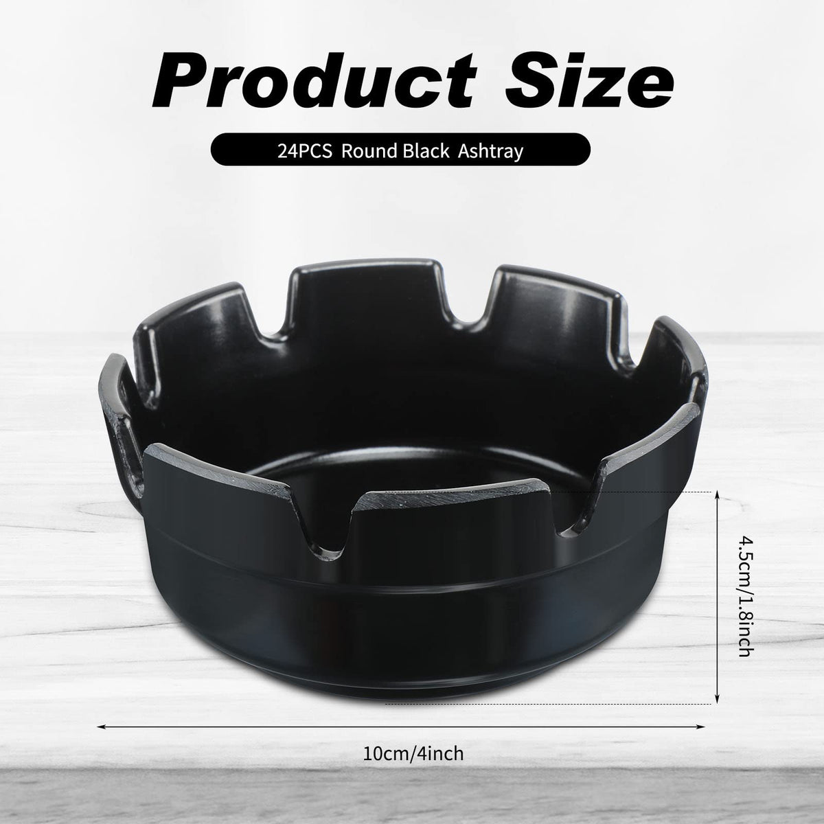 Reginary ashtray stackable round design saves space