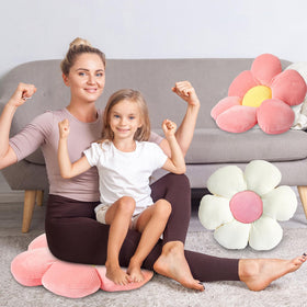 Reginary colorful floor pillow collection brightens rooms and provides versatile comfort.