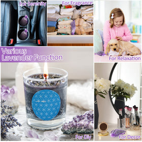 Reginary lavender sachets for DIY projects like soaps, candles, and lotions.