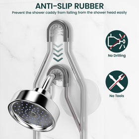 REINHARDT anti slip rings secure fit on various shower heads.