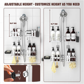 Reinhardt shower caddy demonstrates handheld compatibility