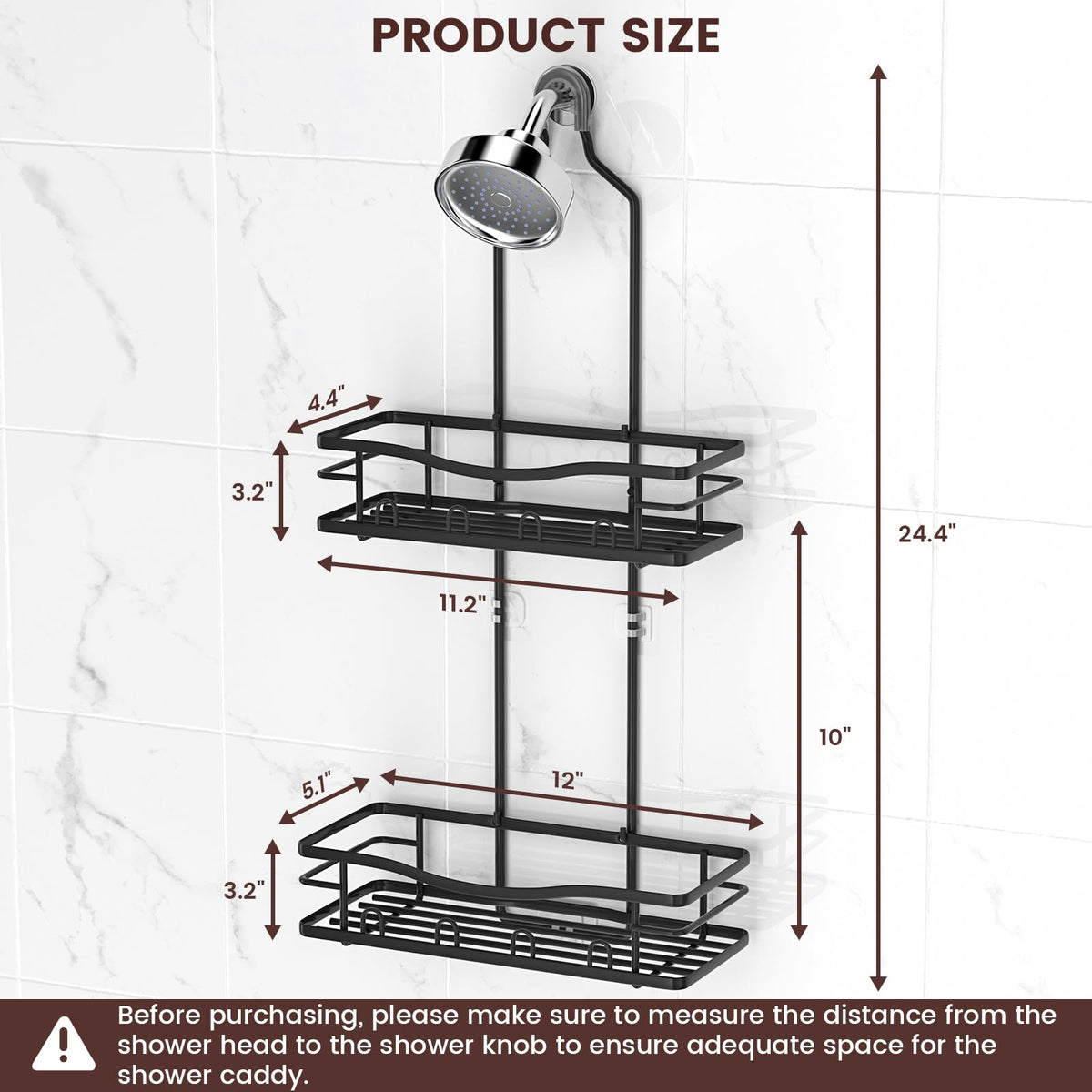 Designed to fit standard 21mm shower arms and most showerheads with REINHARDT.