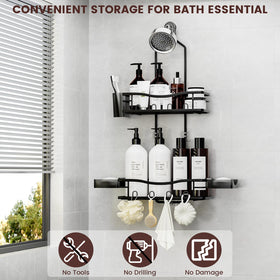 Rustproof 304 stainless steel REINHARDT caddy resists moisture for lasting storage.