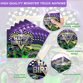Rejoice Bunny monster truck napkins help keep hands clean during play