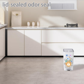 rejomiik BPA-free thickened plastic trash bin for durable daily use