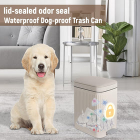 rejomiik BPA-free durable trash bin resistant to rust and fingerprints