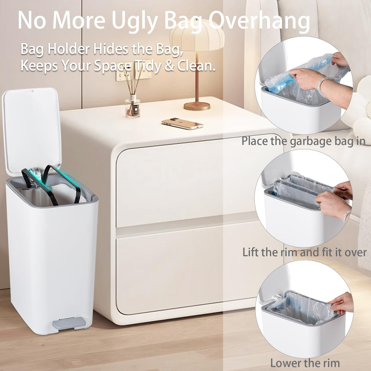 rejomiik lid stays open at 90 degrees for hands free use