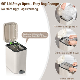 rejomiik odor-control bin suitable for bathrooms and bedrooms
