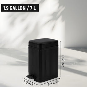 Rejomiik retro-style trash can blending with any room decor