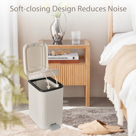 rejomiik slender, space-saving trash bin for tight spots