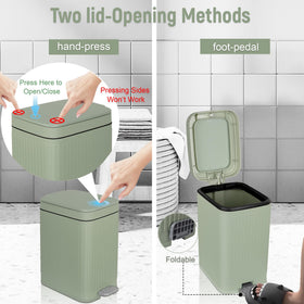 Rejomiik soft-close lid keeps noise down and waste hidden
