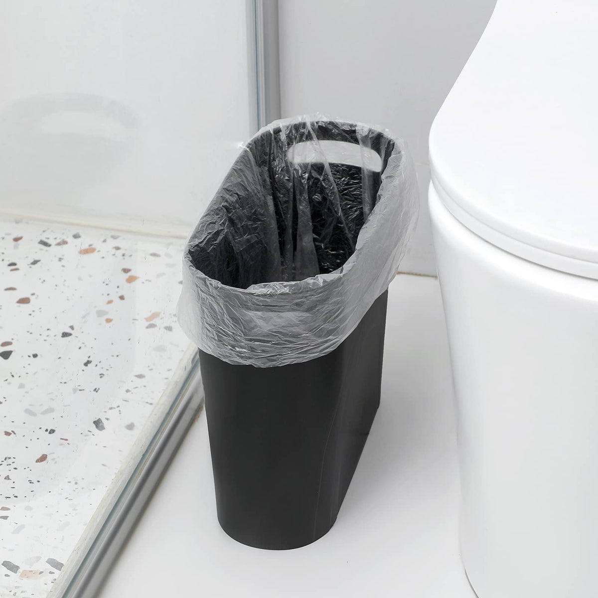 rejomiik small trash can bathroom cabinet keeps waste tidy and accessible