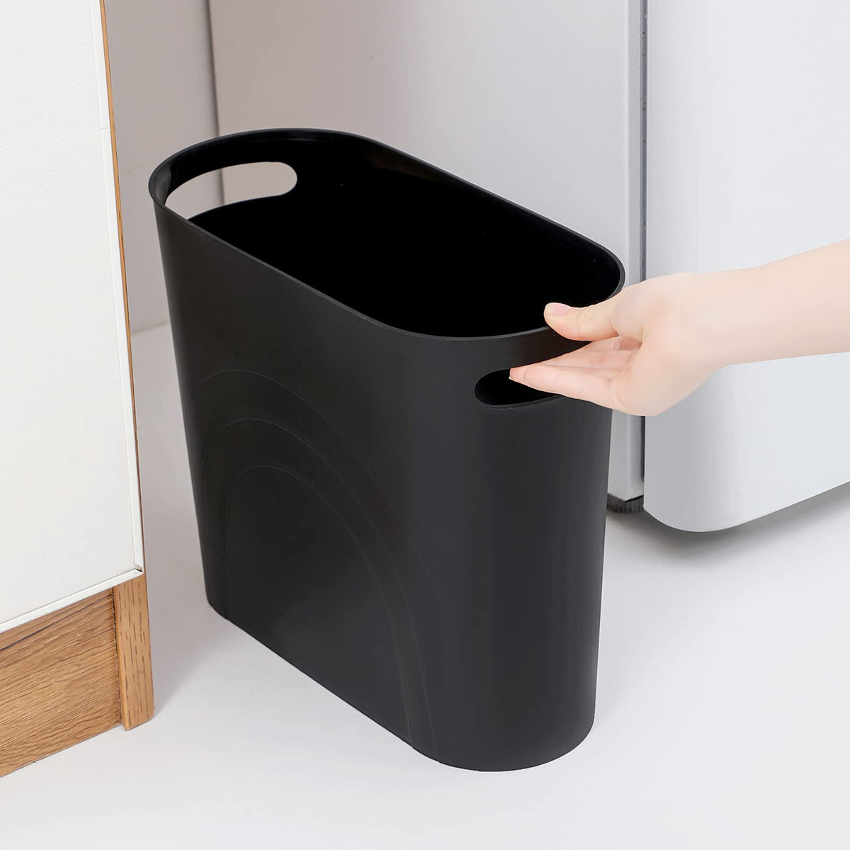 rejomiik small trash can bedroom desk area keeps throwaway items tidy