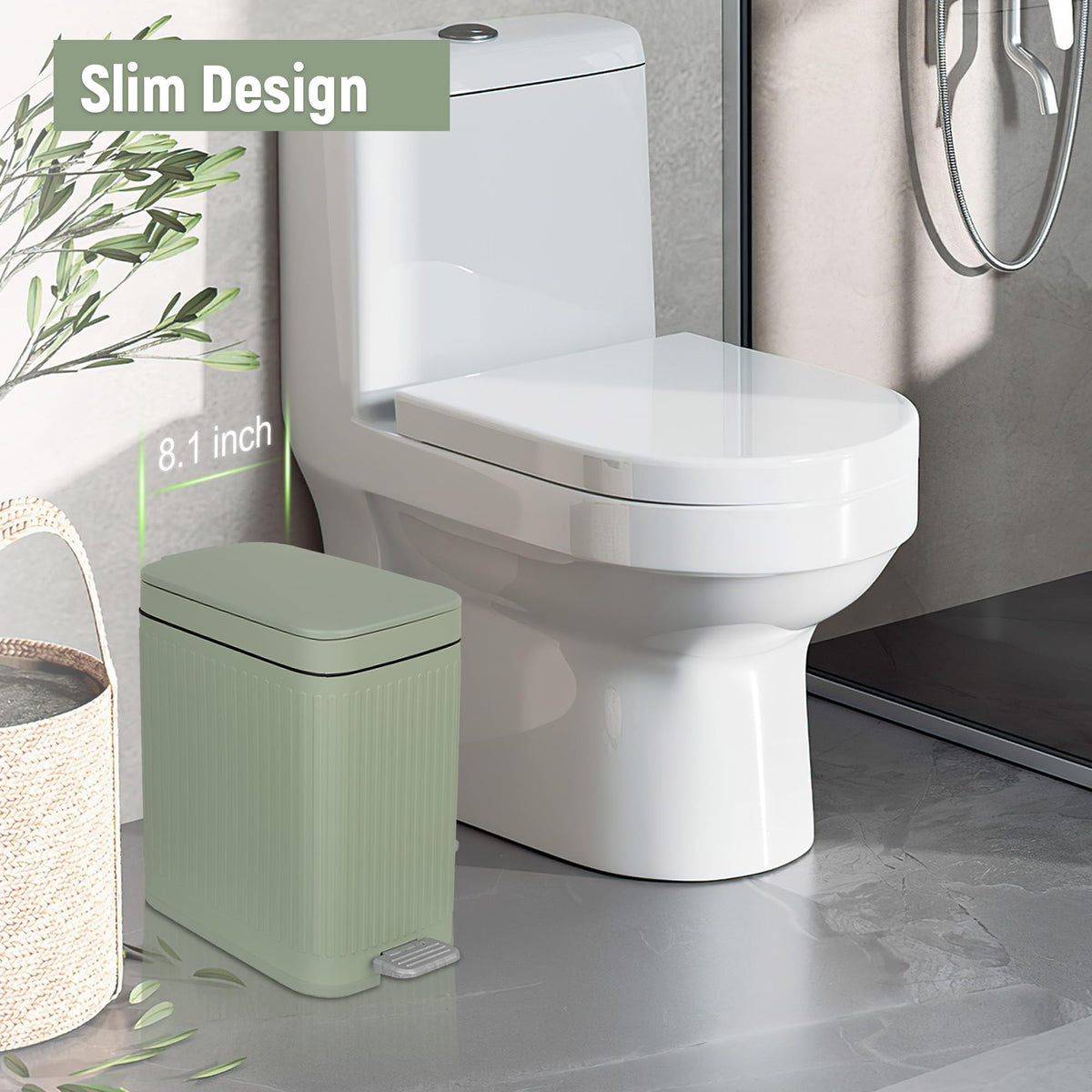 Rejomiik step-pedal trash can enables hands-free waste disposal