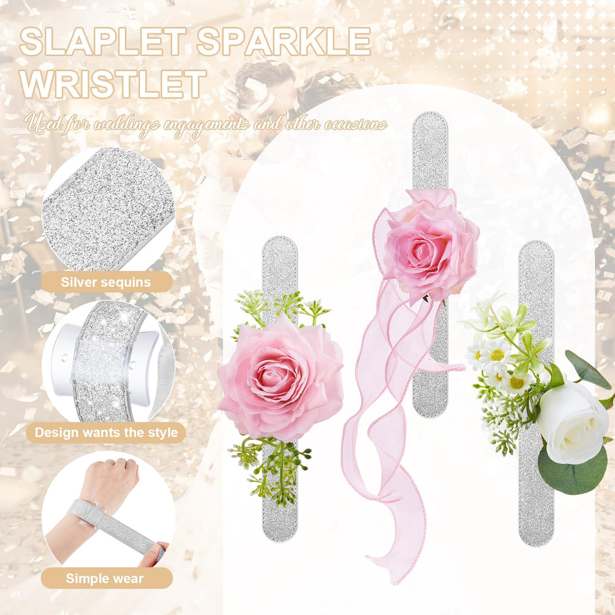 Relaxgiant corsage wristlet with DIY acrylic base invites personalized floral styling