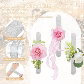 Relaxgiant corsage wristlet with DIY acrylic base invites personalized floral styling