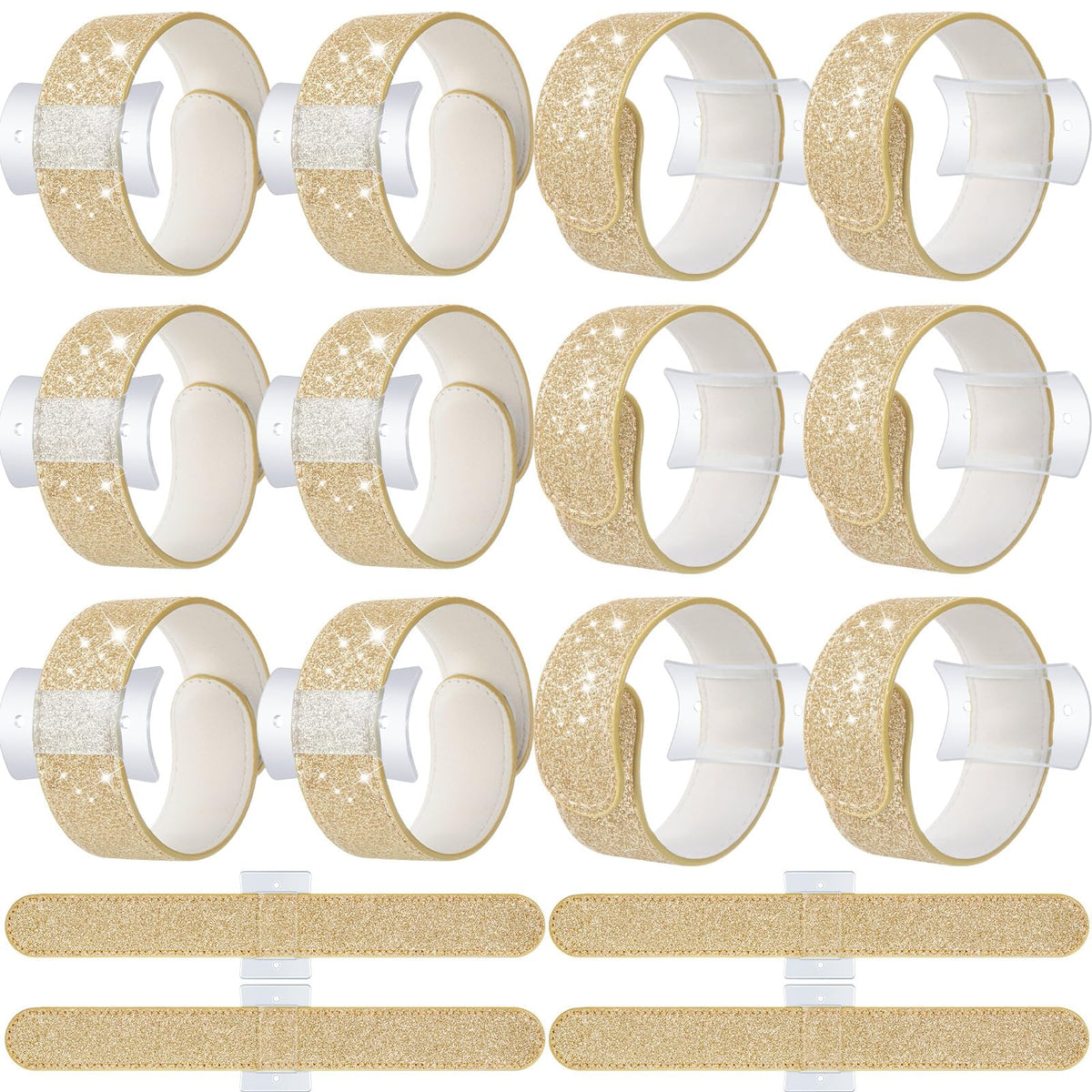 Relaxgiant gold wrist corsage front glitter for elegant wedding styling