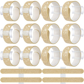 Relaxgiant gold wrist corsage front glitter for elegant wedding styling