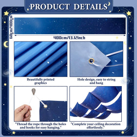 Relaxgiant twinkling stars create multi-layered depth across the ceiling décor.