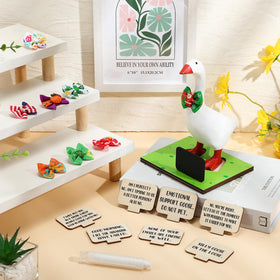 Relaxweex interchangeable signs provide seasonal decor options for any room.