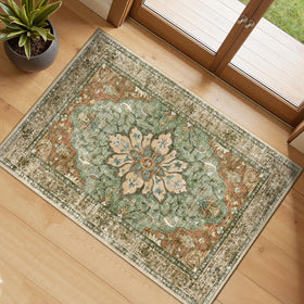 RELEANY area rug 2x3 for kitchen and entryway adds style while protecting floors.