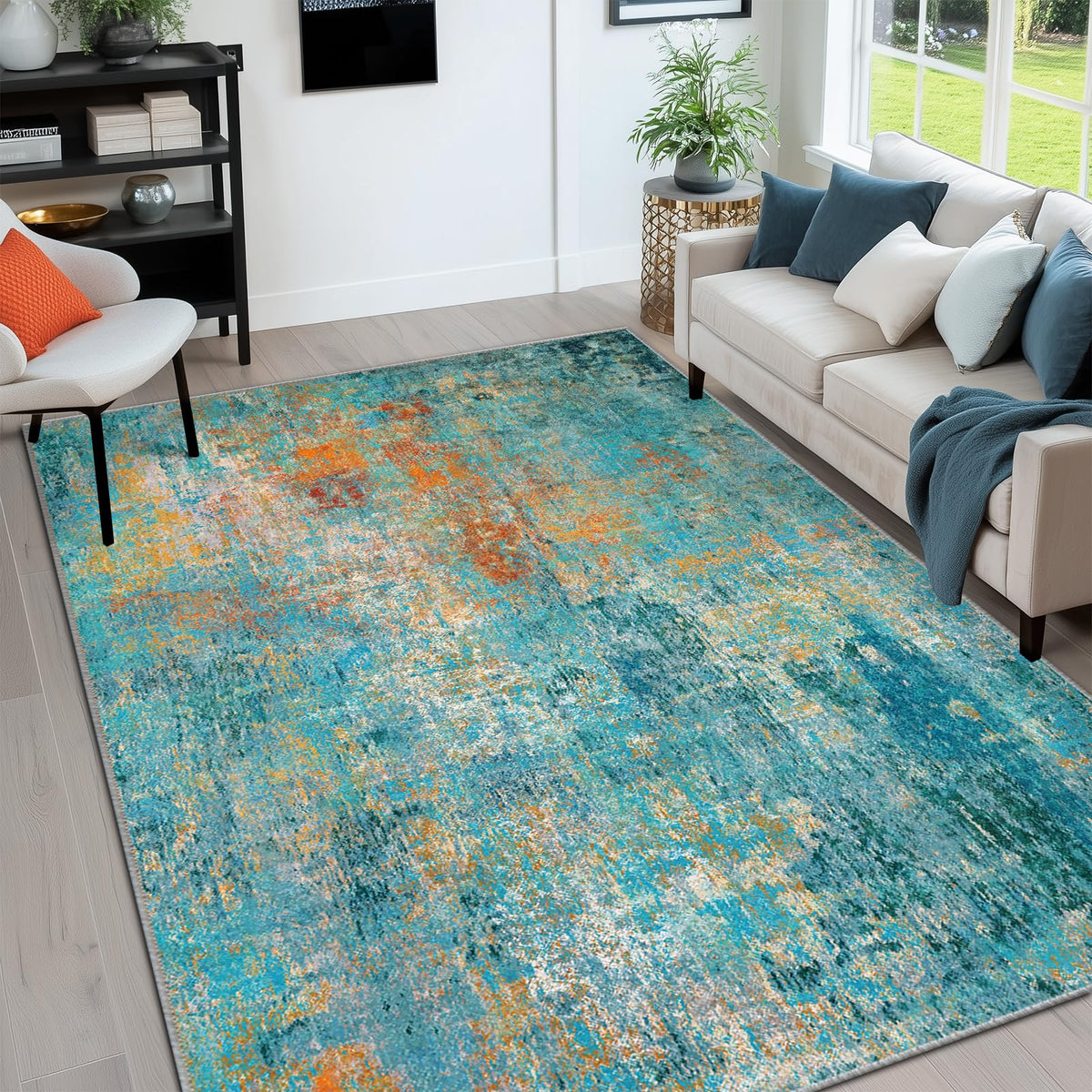 RELEANY rug suitable for kitchen and entryway cleaning and care