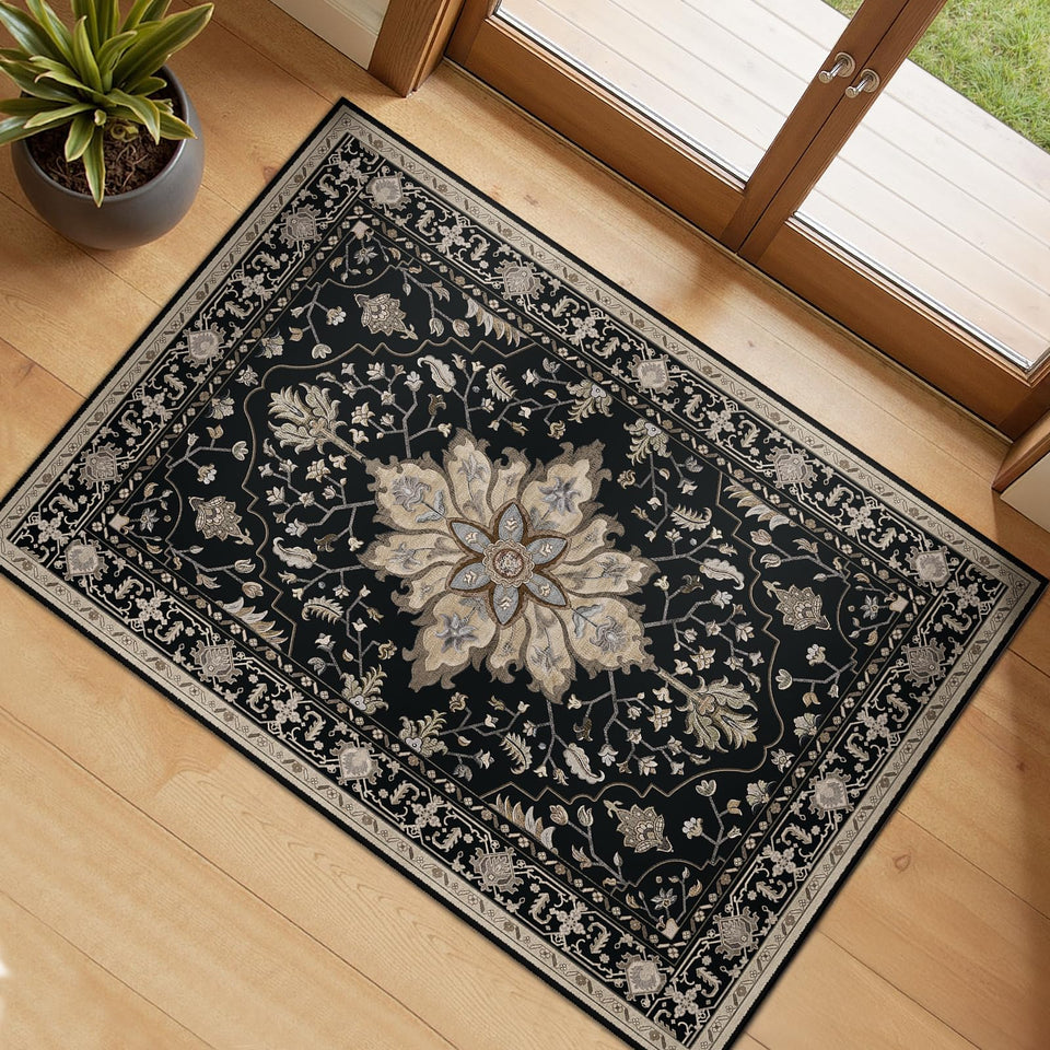 RELEANY 2x3 area rug with soft touch and easy cleaning.