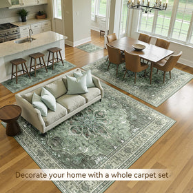 RELEANY non-slip backing detail helps keep rug securely in place