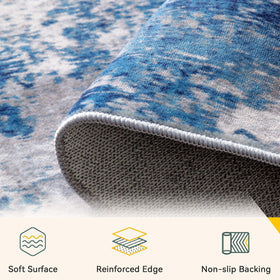 RELEANY digital abstract print adds color and depth to a room