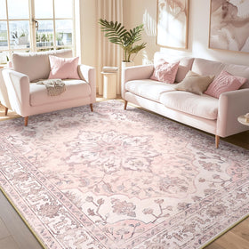 RELEANY pink greypink floral pattern brightens living spaces