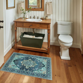RELEANY kitchen rug non-slip-back keeps floors safe during daily cooking tasks.
